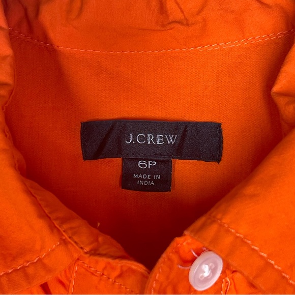 J Crew Ruffle Bow Tie Frills High Neck Midi A Line Silhouette Dress 6P - Picture 9 of 10